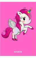Notebook: 6x9 Blank Dot Grid Unicorn Notebook Or Horse Book - Birthday Journal OrGirl Diary for Men and Women