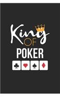 Poker Notebook - King of Poker Card Game Lover Poker Player Gift - Poker Journal: Medium College-Ruled Journey Diary, 110 page, Lined, 6x9 (15.2 x 22.9 cm)