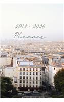 2019 - 2020 Planner: September 2019 - June 2020 Daily Planner with Calendar Dates, Cityscape Cover
