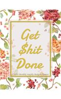Get Shit Done 2020 Monthly Weekly Budget Planner