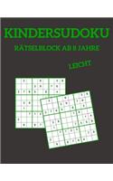 Kindersudoku Rätselblock Ab 8 Jahre - Leicht