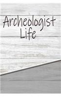 Archeologist Life: Personalized Rustic Isometric Dot Notebook 120 Pages 6x9