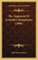 Argument Of Aristotle's Metaphysics (1906)