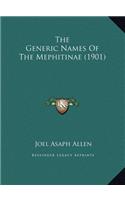 The Generic Names Of The Mephitinae (1901)