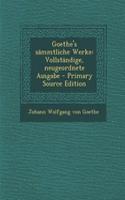 Goethe's Sammtliche Werke