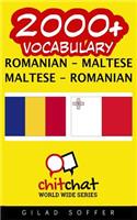 2000+ Romanian - Maltese Maltese - Romanian Vocabulary