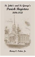 St. John's and St. George's Parish Registers, 1696-1851