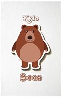 Kylo Bear A5 Lined Notebook 110 Pages: Funny Blank Journal For Wide Animal Nature Lover Zoo Relative Family Baby First Last Name. Unique Student Teacher Scrapbook/ Composition Great For H