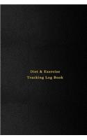 Diet & Exercise Tracking Log Book: Daily Meal intake and health record journal - new years resolution - Logbook Tracking of food, exercise, water, medication and general health and we