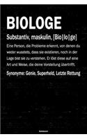 Biologe Notizbuch
