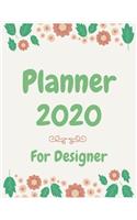 Planner 2020 for Designer: Jan 1, 2020 to Dec 31, 2020: Weekly & Monthly Planner + Calendar Views (2020 Pretty Simple Planners)