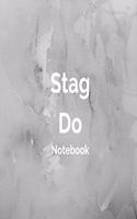 Stag Do Notebook: Grey wedding planning lined paperback jotter