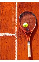 Tennis Racket Notebook: Notepad Journal: College Ruled 6 x 9 in, 120 lined page notebook for work school college (kids, girls, boys, children) Sport Tennis Clay Grass Racke