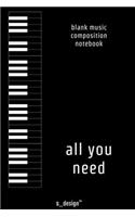 Musik Notizbuch zum Song-Schreiben / Song-Writing, Songtexten / Songtext Schreiben