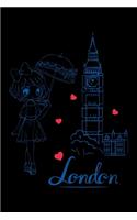 London: A Journal, Notepad, or Diary to write down your thoughts. - 120 Page - 6x9 - College Ruled Journal - Writing Book, Personal Writing Space, Doodle, N