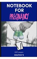 Notebook for Pregnancy: 160 pages - blue cover - organizer - family