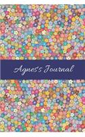 Agnes's Journal: Cute Personalized Name College-Ruled Notebook for Girls & Women - Blank Lined Gift Journal/Diary for Writing & Note Taking