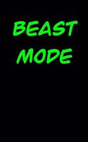 Beast Mode: 6x9 Gym Exercise Log: gym tracking book