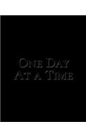 One Day at a Time: All Black Guided 12-Step Recovery Notebook by New Nomads to Balance Sponsor and Step Work with Daily Life.(3 Odaat Journal)