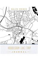Hoddesdon (Uk) Trip Journal: Lined Travel Journal/Diary/Notebook with Hoddesdon (Uk) Map Cover Art