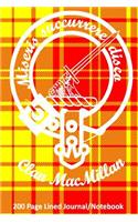 Clan MacMillan 200 Page Lined Journal/Notebook
