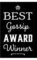 Best Gossip Award Winner: 110-Page Blank Lined Journal Funny Office Award Great for Coworker, Boss, Manager, Employee Gag Gift Idea