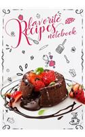Favorite Recipes Notebook