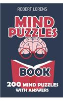 Mind Puzzles Book: Light Up Puzzles - 200 Brain Puzzles with Answers