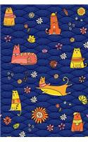 Bullet Journal Notebook for Cat Lovers Cute Cats Pattern 1: 162 Numbered Pages with 150 Dot Grid Pages, 6 Index Pages and 2 Key Pages for Journaling, Writing, Planning and Doodling, for Women, Men, Kids, 160 