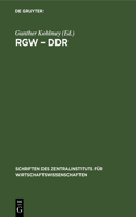 Rgw - DDR: 25 Jahre Zusammenarheit