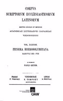 Itinaria Hierosolymitana