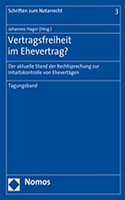 Vertragsfreiheit Im Ehevertrag?