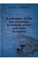A summary of the law of parties to actions at law and suits in equity: (English)