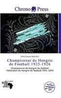 Championnat de Hongrie de Football 1925-1926