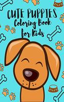 Cute Puppies Coloring Book for Kids