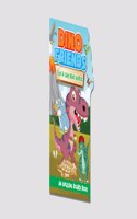 Hello Friend Books Step-Cut Board Book for Kids: Dino Friends - Learn Amazing Facts About Dinosaurs