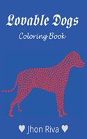 Lovable Dogs Coloring book