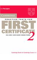 Cambridge Practice Tests for First Certificate 2 Student's book