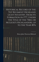 Historical Record of the 71st Regiment Highland Light Infantry, From its Formation in 1777, Under the Title of the 73rd, or McLeod's Highlanders, up to the Year 1876