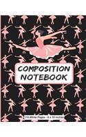 Composition Notebook 110 White Pages 8x10 inches