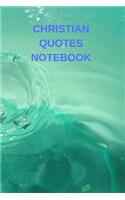 Christian Quotes Notebook