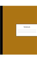Notebook: 600 Page College Ruled Lined Notebook, Writing Pad & Practice Journal - Brown Cover - For Assignments, Taking Class Notes, Homework, Studying & as a