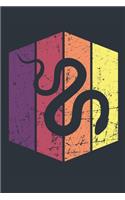 Vintage Snake Journal - Gift for Snake Lovers - Retro Snake Notebook - Snake Diary for Boys and Girls