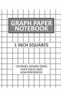 Graph Paper Notebook 1 Inch Squares