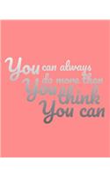You can always do more than you think you can: Shulaner Liste des tâches, Liste de courses, To Do List Carnet, Menu Liste des Courses Mémorandum daily planer