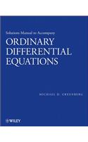 Solutions Manual to accompany Ordinary Differential Equations