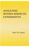 Analyzing Within-subjects Experiments