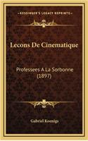 Lecons de Cinematique