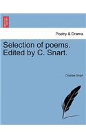 Selection of Poems. Edited by C. Snart.