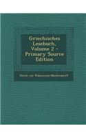 Griechisches Lesebuch, Volume 2